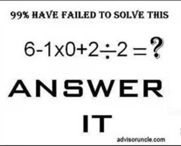 Many Persons Will Fail This Maths [See Question]